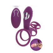 Фиолетовая эрекционная вибронасадка Halo Halo C-Ring Sleeve - Toy Joy - в Мурманске купить с доставкой