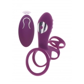Фиолетовая эрекционная вибронасадка Halo Halo C-Ring Sleeve - Toy Joy - в Мурманске купить с доставкой