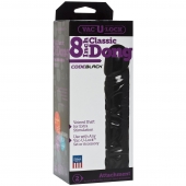 Насадка-фаллоимитатор Vac-U-Lock CodeBlack 8 Inch Classic Dong - 19,3 см. - Doc Johnson - купить с доставкой в Мурманске