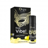 Съедобный жидкий вибратор Dual Vibe! со вкусом лимонного джина с тоником - 15 мл. - ORGIE - купить с доставкой в Мурманске