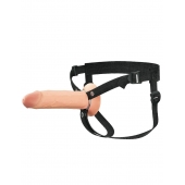 Полый страпон на ремнях 8’’ Hollow Silicone Strap-on - Pipedream - купить с доставкой в Мурманске
