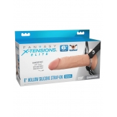 Полый страпон на ремнях 6’’ Hollow Silicone Strap-on - Pipedream - купить с доставкой в Мурманске