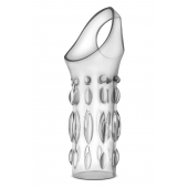 Прозрачная насадка на пенис Stretchy Studded Penis Sleeve Ring - Blush Novelties - в Мурманске купить с доставкой