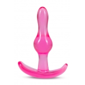 Розовая анальная пробка Curvy Anal Plug - 8,4 см. - Blush Novelties