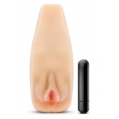 Мастурбатор-вагина с вибрацией Soft   Wet Natasha Realistic Beige Masturbator - Blush Novelties - в Мурманске купить с доставкой