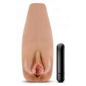 Маструбатор-вагина с вибрацией Soft   Wet Renata Realistic Tan Masturbator - Blush Novelties - в Мурманске купить с доставкой