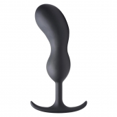 Черный массажер простаты с утяжелителями Premium Silicone Weighted Prostate Plug XL - 20,8 см. - XR Brands - в Мурманске купить с доставкой