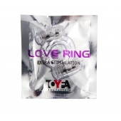 Прозрачное виброкольцо с двумя вибропульками - Toyfa Basic - в Мурманске купить с доставкой