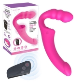 Розовый безремневой страпон Straples Strap-On Dildo - Erokay - купить с доставкой в Мурманске