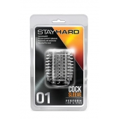 Прозрачная насадка с шипами STAY HARD COCK SLEEVE 01 CLEAR - Blush Novelties - в Мурманске купить с доставкой