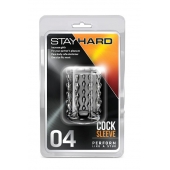 Прозрачная насадка с бороздками STAY HARD COCK SLEEVE 04 CLEAR - Blush Novelties - в Мурманске купить с доставкой