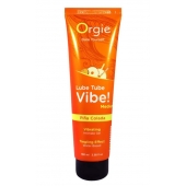 Гель с эффектом вибрации Lube Tube Vibe Medium Pina Colada - 100 мл. - ORGIE - купить с доставкой в Мурманске