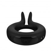 Черное эрекционное кольцо Marry Me Rechargeable Vibrating Cockring - Adrien Lastic - в Мурманске купить с доставкой