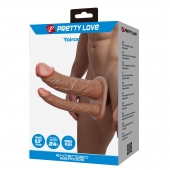 Реалистичная полая насадка на член для двойного проникновения Yairon - 17,5 см. - Baile - купить с доставкой в Мурманске