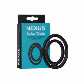 Черное двойное эрекционное кольцо Nexus Enduro Double - Nexus Range - в Мурманске купить с доставкой