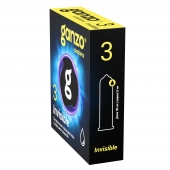 Супертонкие презервативы Ganzo Invisible - 3 шт. - Ganzo - купить с доставкой в Мурманске