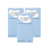 Набор из 3 упаковок ультратонких презервативов Pleasure Lab (по 12 шт.) - Pleasure Lab - купить с доставкой в Мурманске