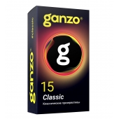 Классические презервативы с обильной смазкой Ganzo Classic - 15 шт. - Ganzo - купить с доставкой в Мурманске