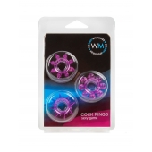 Набор из 3 лиловых эрекционных колец различной формы - Erowoman-Eroman - в Мурманске купить с доставкой