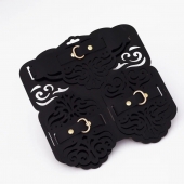 Фигурный набор для БДСМ-игр с узорами и золотистой фурнитурой - Crazy Handmade - купить с доставкой в Мурманске