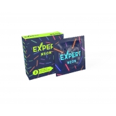 Светящиеся в темноте презервативы Expert Neon - 3 шт. - Expert - купить с доставкой в Мурманске