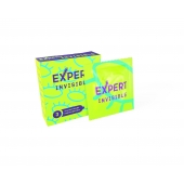 Ультратонкие презервативы Expert Invisible - 3 шт. - Expert - купить с доставкой в Мурманске