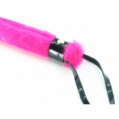 Нежная плеть с розовым мехом BDSM Light - 43 см. - БДСМ Арсенал - купить с доставкой в Мурманске