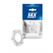 Эластичное эрекционное кольцо с шипиками и шариками - Sex Expert - в Мурманске купить с доставкой