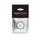 Эластичное эрекционное кольцо с длинными черными «ресничками» - Sextaz - в Мурманске купить с доставкой