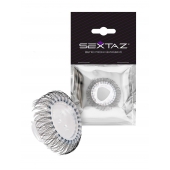 Эластичное эрекционное кольцо с длинными черными «ресничками» - Sextaz - в Мурманске купить с доставкой