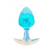 Голубоватая анальная пробка - 9 см. - AnaLove