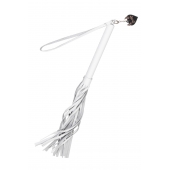 Белая кожаная плеть - 50 см. - Pecado - купить с доставкой в Мурманске