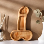 Деревянное блюдо для подачи в форме члена (25 х 16,5 х 1,7 см) - Сима-Ленд - купить с доставкой в Мурманске