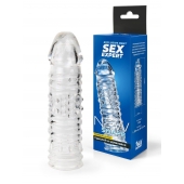 Прозрачная закрытая насадка на пенис - 17 см. - Sex Expert - в Мурманске купить с доставкой