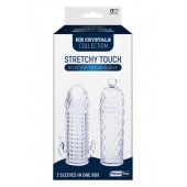 Набор из 2 прозрачных насадок на член Seductive Tickler Sleeves Set - NMC - в Мурманске купить с доставкой