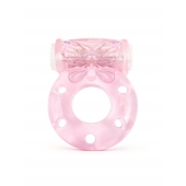 Розовое эрекционное виброкольцо с бабочкой - 1137 - в Мурманске купить с доставкой