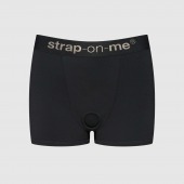 Черные трусики-боксеры для фиксации насадок Strap-on-me Harness Lingerie Allure - size XL - Strap-on-me - купить с доставкой в Мурманске
