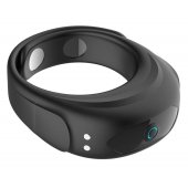 Черное эрекционное виброкольцо на ремешках - Boys of Toys - в Мурманске купить с доставкой