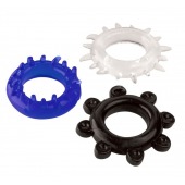 Набор из 3 эрекционных колец разного цвета и рельефа - Boys of Toys - в Мурманске купить с доставкой