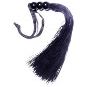 Черная силиконовая плетка - 25,4 см. - Boys of Toys - купить с доставкой в Мурманске