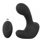 Черная анальная вибропробка с функцией расширения RC Butt Plug with 3 functions - Orion - в Мурманске купить с доставкой