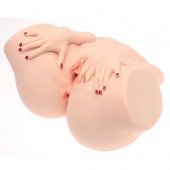 Телесный мастурбатор-полуторс Barbie - Naked Factory - в Мурманске купить с доставкой