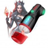 Интерактивный мастурбатор Raven с вакуумом, вибрацией и подсветкой - Shots Media BV - в Мурманске купить с доставкой