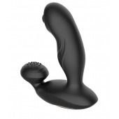 Черный вибромассажер простаты с вращающимся шариком - Secwell - в Мурманске купить с доставкой