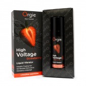 Жидкий вибратор Orgie High Voltage Strawberry - 15 мл. - ORGIE - купить с доставкой в Мурманске