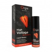 Жидкий вибратор Orgie High Voltage Strawberry - 15 мл. - ORGIE - купить с доставкой в Мурманске