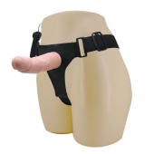 Реалистичный страпон-фаллоимитатор на трусиках Ultra Passionate Harness - 15 см. - Baile - купить с доставкой в Мурманске