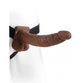 Полый мужской фаллопротез Hollow Strap-On with Balls - 24 см. - Pipedream - купить с доставкой в Мурманске