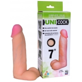 Фаллическая насадка Харнесс UNICOCK 7  - 19 см. - LOVETOY (А-Полимер) - купить с доставкой в Мурманске