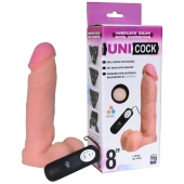 Фаллическая насадка Харнесс UNICOCK 8  с вибрацией - 20 см. - LOVETOY (А-Полимер) - купить с доставкой в Мурманске